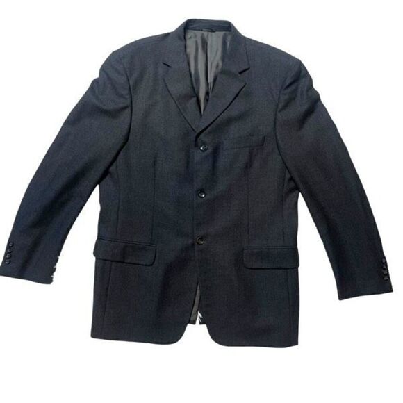 Banana Republic Mens Blazer Sport Coat Two Button Casual Jacket 44R Wool Blend I - Picture 2 of 11